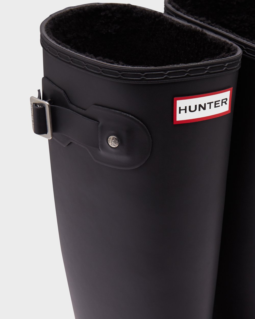 Botas de Lluvia Altas Hunter Mujer - Original Insulated - Negros - UFZKEYM-83